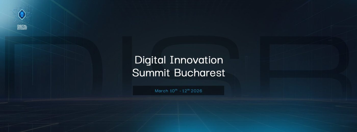 Digital Innovation Summit Bucharest 2026 event banner.